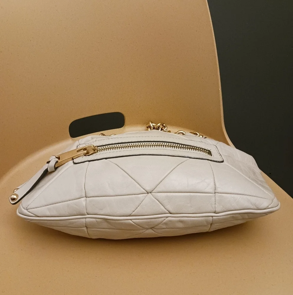 Vintage Marc Jacobs quilted ivory genuine leather shoulder bag - Picture 5 of 16